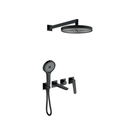 Душевая система встраиваемая Bronze de Luxe ICON 3009CB, черный, артикул 3009CB