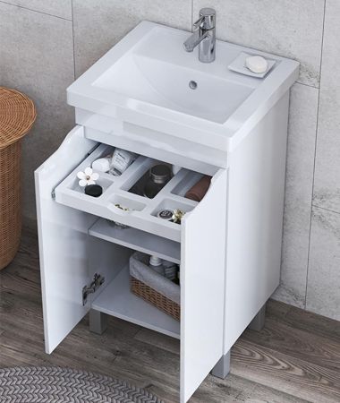 Тумба под раковину напольная VIGO Grani tn.GRI.FOS.50.2D, 50 см, артикул tn.GRI.FOS.50.2D