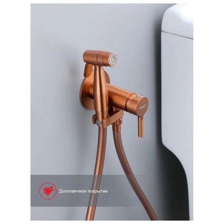 Гигиенический душ со смесителем встраиваемый Raglo R20.54.33, матовая медь