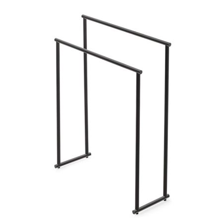 Decor Walther Bar Полотенцедержатель 87см., напольный, двойной, цвет: черный матовый, артикул 0509260