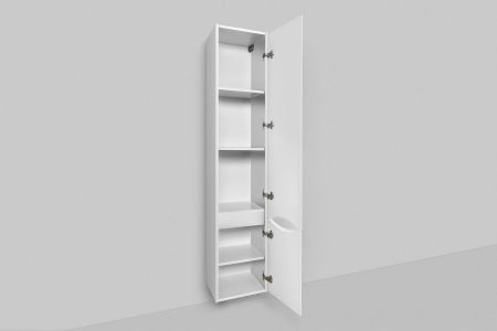 M80CHR0356WG Like, шкаф-колонна, подвесной, правый, 35 см, двери, белый, глянец, ш, артикул M80CHR0356WG