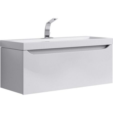 "Верона" Тумба под умывальник подвесная, цвет белый  Ver.01.10/W, ТМ «AQWELLA»