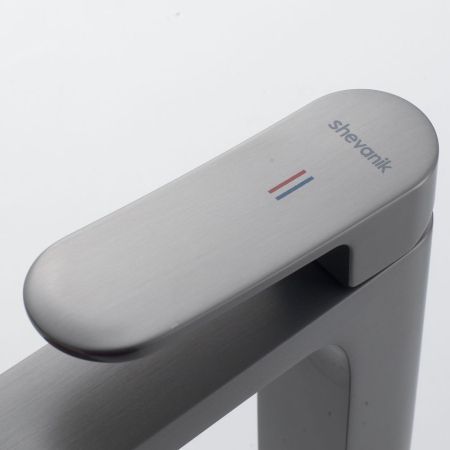 Смеситель для раковины Shevanik S4501T, оружейная сталь