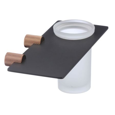 Стакан для ванной комнаты Savol S-002158HD, черный/бронза, артикул S-002158HD