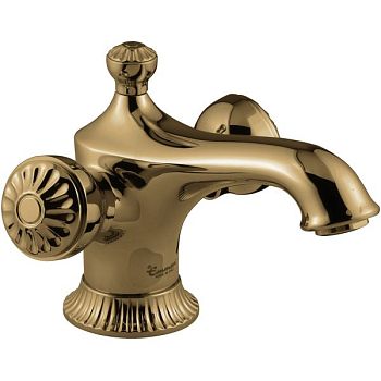 Emmevi The One Leda, смеситель 98003V с донным клапаном для раковины. Металлические ручки, цвет бронза