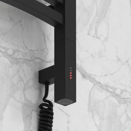 Полотенцесушитель электрический АРКУС 3.0 800х600 МЭМ правый (Тёмный титан муар), артикул 15-5705-8060