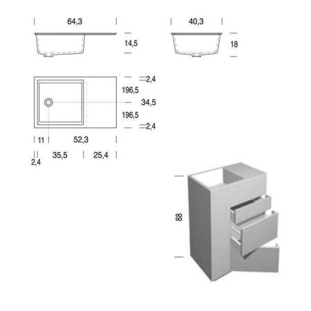 NOORTH milldue edition H2O Смеситель для раковины встраиваемый, однорычажный, цвет хром, артикул 9612