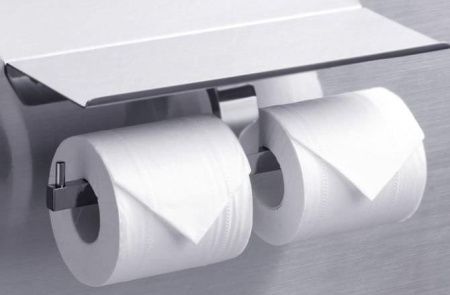 Держатель туалетной бумаги Rush Edge ED77142B двойной Хром