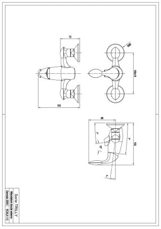 Смеситель Trilly для душа, цвет хром, артикул 51002CR