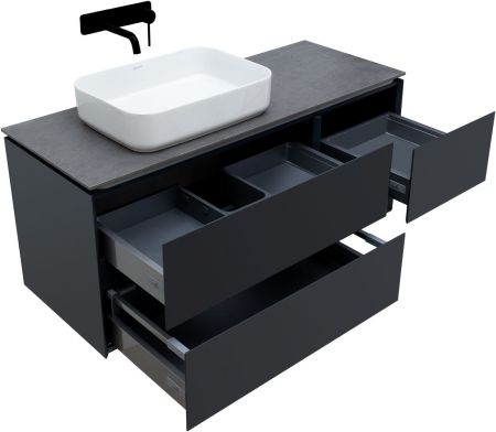 Тумба под раковину Allen Brau Infinity 120 1.21005.AM L антрацит матовый, артикул 1.21005.AM
