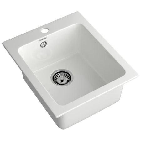 Кухонная мойка GranFest PRACTIK 505, иней, артикул P-505 иней