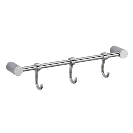 Планка с крючками Savol S-006203, хром, артикул S-006203