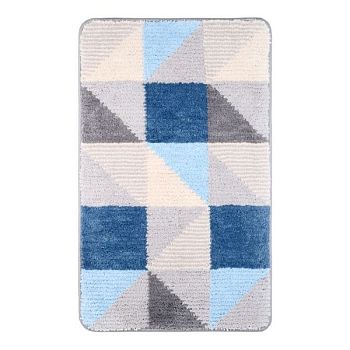 Коврик для ванной комнаты FIXSEN VISA FX-5005X, серо-голубой