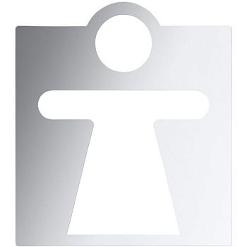 HOTEL значок женский туалет, блеск