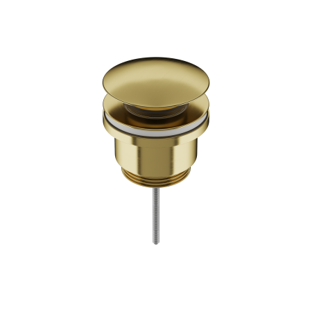 Донный клапан универсальный Ceramicanova 70003BG с системой "Клик - Клак" латунь брашированное золото ПВД (PVD), артикул 70003BG