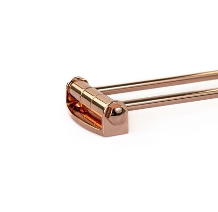 Stil Haus Hashi, полотенцедержатель двойной поворотный, цвет розовое золото, артикул HS16(17)
