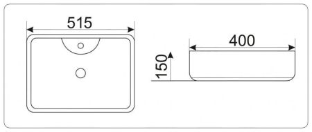 Умывальник CeramaLux 9445