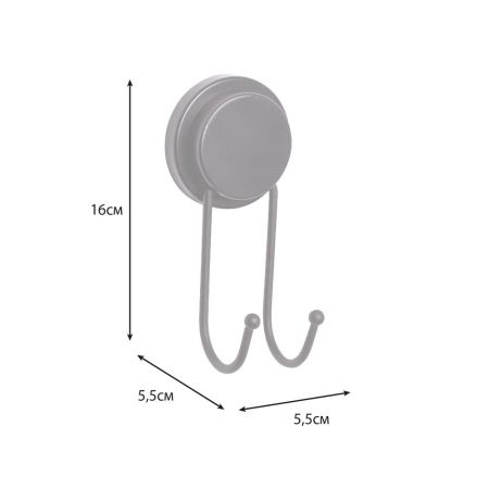 Двойной крючок для ванной FIXSEN MAGIC BLACK FX-45005A, черный, артикул FX-45005A