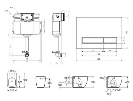 Комплект 5 в 1 Lavinia Boho Relfix One 87551030, артикул 87551030
