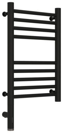 Полотенцесушитель электрический "БОГЕМА 3.0" прямая 500х300 / МЭМ левый (Матовый чёрный)