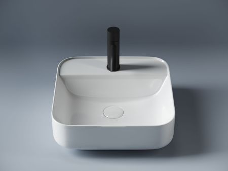 Умывальник чаша накладная квадратная Element 390*390*140мм CN5014, артикул CN5014