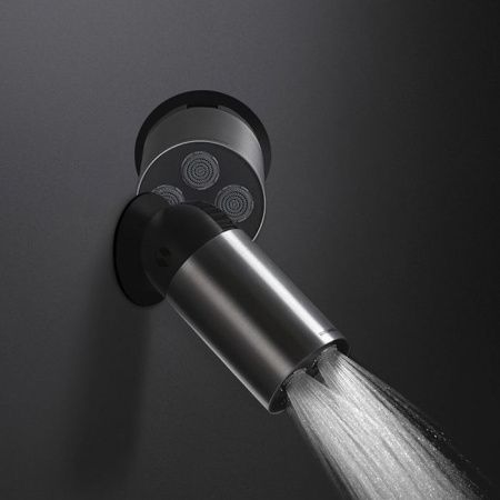 ANTONIO LUPI AZIMUT Верхний душ Ø80 мм., настенный или потолочный, поворотный, матовая нержавеющая сталь