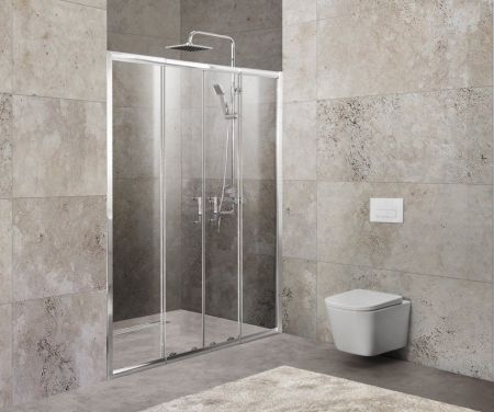 Душевая дверь BelBagno UNIQUE-BF-2-150/180-C-Cr