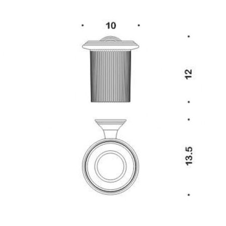 Colombo Hermitag Держатель для запасных рулонов, цвет: хром, артикул B3390.CR