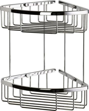 Sanibano, решетка угловая 2-х уровневая (20х20хh29 см), цвет черный матовый, артикул HL067/MB