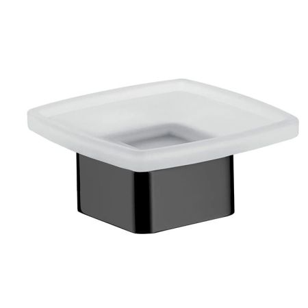 Emco Loft Мыльница настольная модель стекло сатин., цвет черный, артикул 0530 133 01