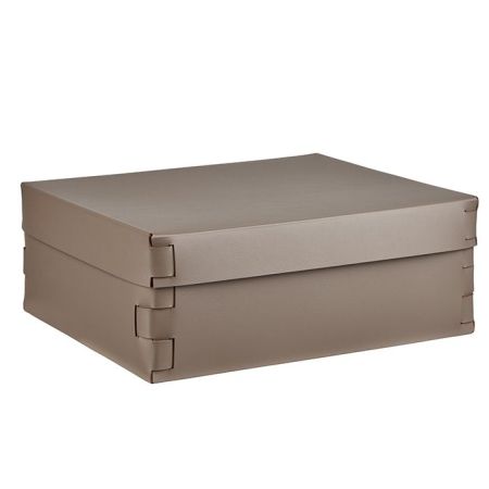 ADJ Коробка Snob, 36x30xH13,5 см., цвет: капучино/шоколад, артикул 3630.04/06