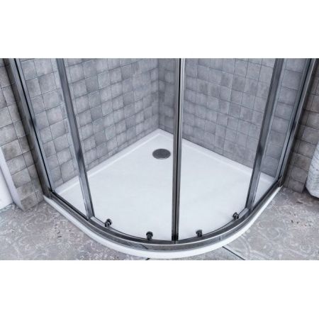 Душевой поддон из искусственного камня Акватон Калифорния 90x90 радиальный Белый, артикул 1A713636CA010