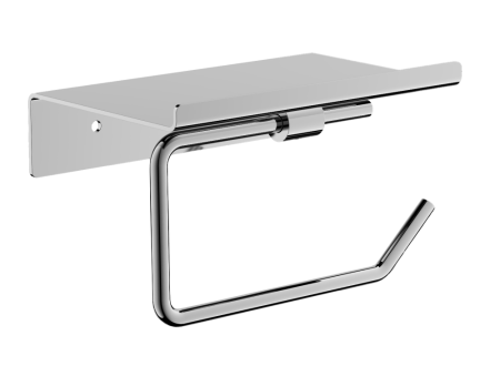 Держатель для туалетной бумаги с полкой BELZ B9001, хром, артикул B9001