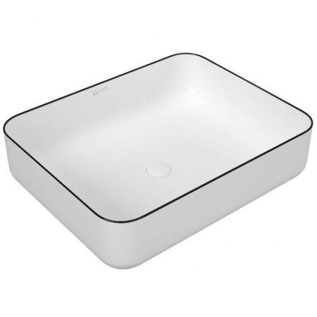 Раковина-чаша Owl 1975 Line 50 OWLB191011 Белая глянцевая с донным клапаном