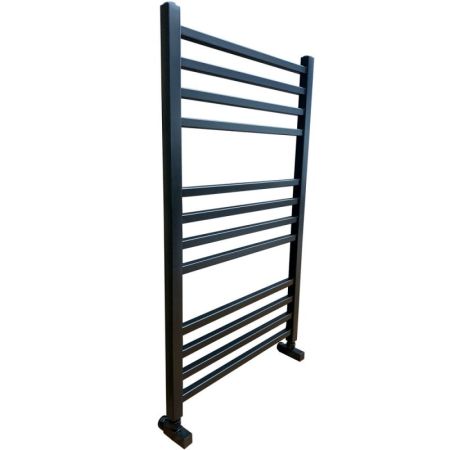 Водяной полотенцесушитель Ника Modern ЛМ 5 100x50 Черный Люкс 12 перекладин, артикул ЛМ-5 100/50 черный