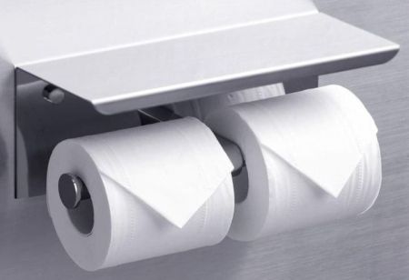 Держатель туалетной бумаги Rush Edge ED77142А двойной Хром