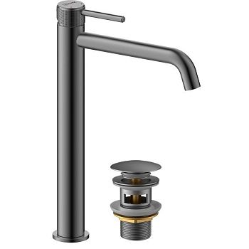 Смеситель Lemark Beluga для раковины высокий (LMF-8015B-GM)