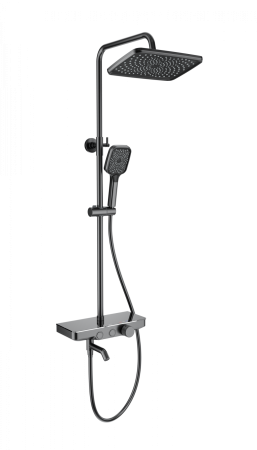 Душевая система с термостатом WONZON & WOGHAND, Темный графит (WW-B3099-A-BGG), артикул WW-B3099-A-BGG
