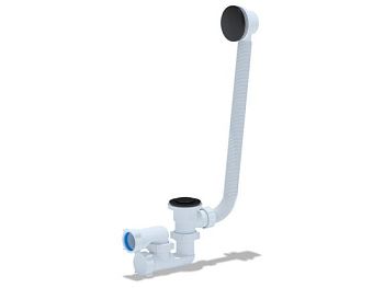 Сифон для ванны PRIME BLACK универсальный клик-клак (64287)