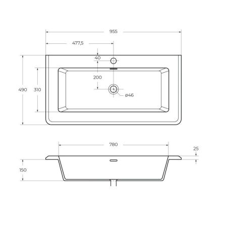 Мебель для ванной CEZARES STYLUS 94, артикул 55234