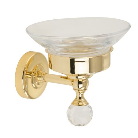 AMERIDA Mыльница настенная, стекло/золото/SWAROVSKI, артикул 16593