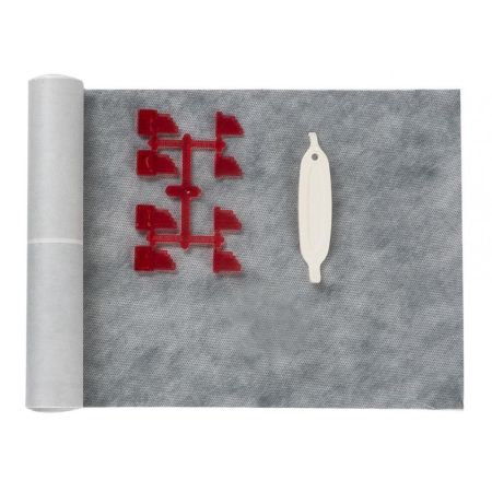 Желоб BERGES водосток SUPER Slim 500, матовый хром, S-сифон D50/105 H50 вертикальный, артикул 090078