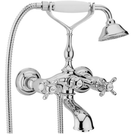 Смеситель для ванны Webert Ottocento OT720201 Хром Белый, артикул OT720201015