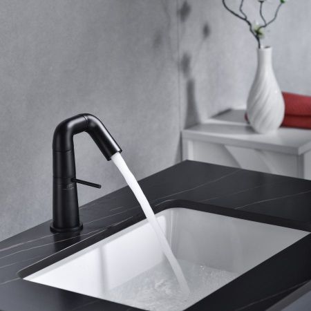 Смеситель для раковины Haiba HB10813-7, черный