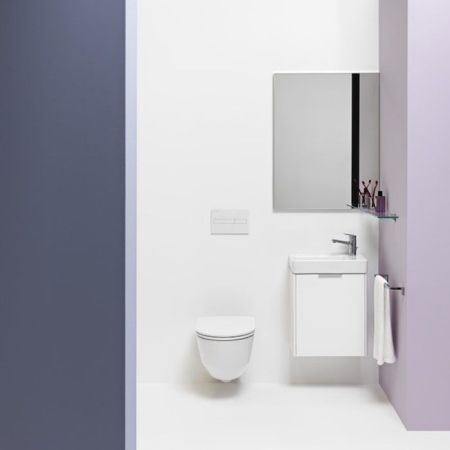 LAUFEN Pro NEW Унитаз подвесной 36х53х34 см (с ободком), цвет белый c покрытием LCC, артикул 8.2095.6.400.000.1