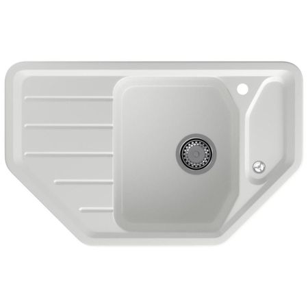 Кухонная мойка GranFest CORNER 800E, иней, артикул C-800E иней