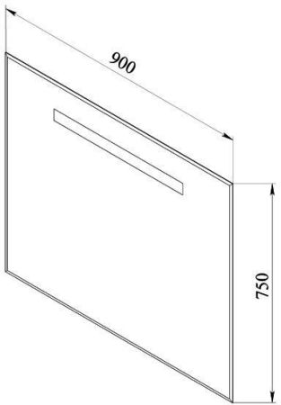Зеркало De Aqua Экстра 9075, артикул EXT 90
