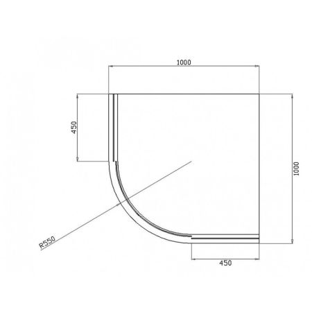 Душевой уголок BERGES SOLO R 1000х1000, артикул 061120
