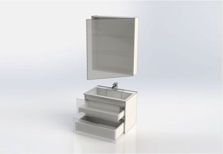 Мебель для ванной Aquanet Алвита 70 серый антрацит, артикул 00184580