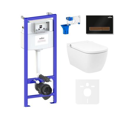 Комплект для подвесного унитаза 7 в 1 Lavinia Boho Relfix Smart V-Clean 87561133, артикул 87561133